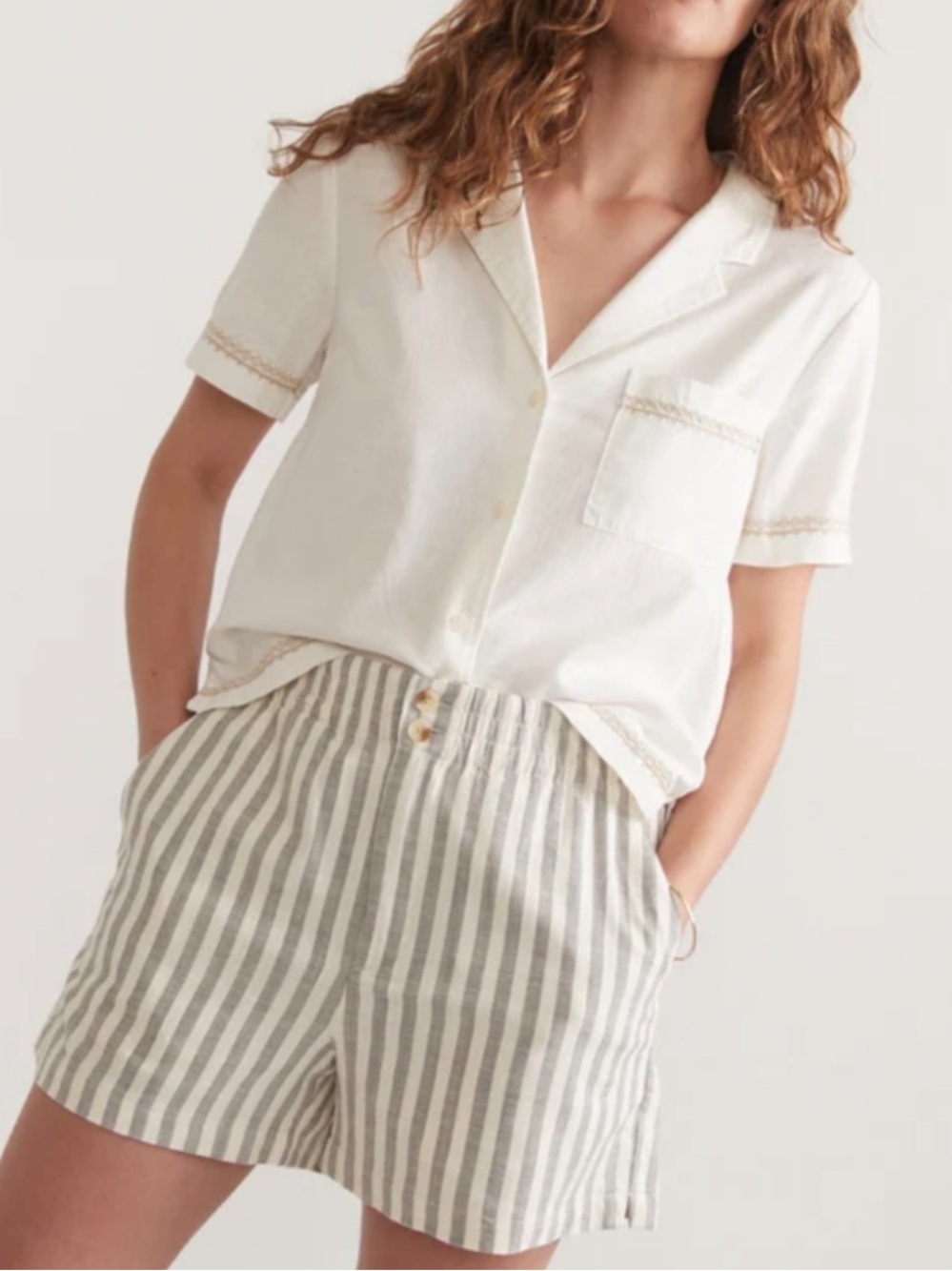 Marine Layer Elle Stretch Selvage Shorts